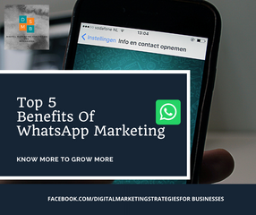 5 benefits of WhatsApp Marketing