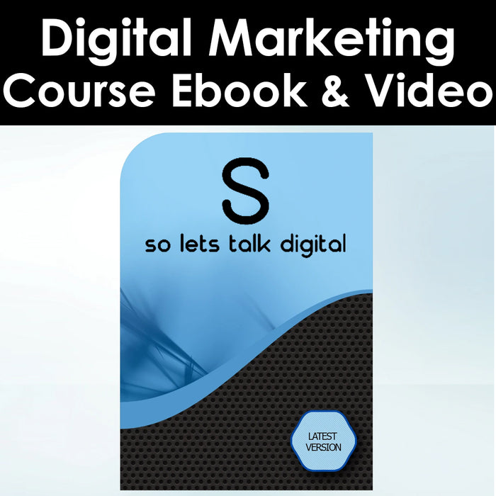 Digital Marketing Course Ebook & Video